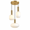 Підвісний світильник D-35 cm з графітовими плафонами 3xE27 Bronze + White Altom Lamp 260931-100008810