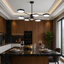 Люстра сіра з чорним D-70 cm Led H-40 cm 62W / 90W Супутник Black+Grey Orbit Lamp 6 ламп та 8 ламп 231058-100002638