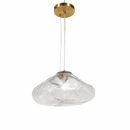 Підвісні світильники скляні D-20/25/30 cm G9 Clear+Gold Dumpling 260118-100007047