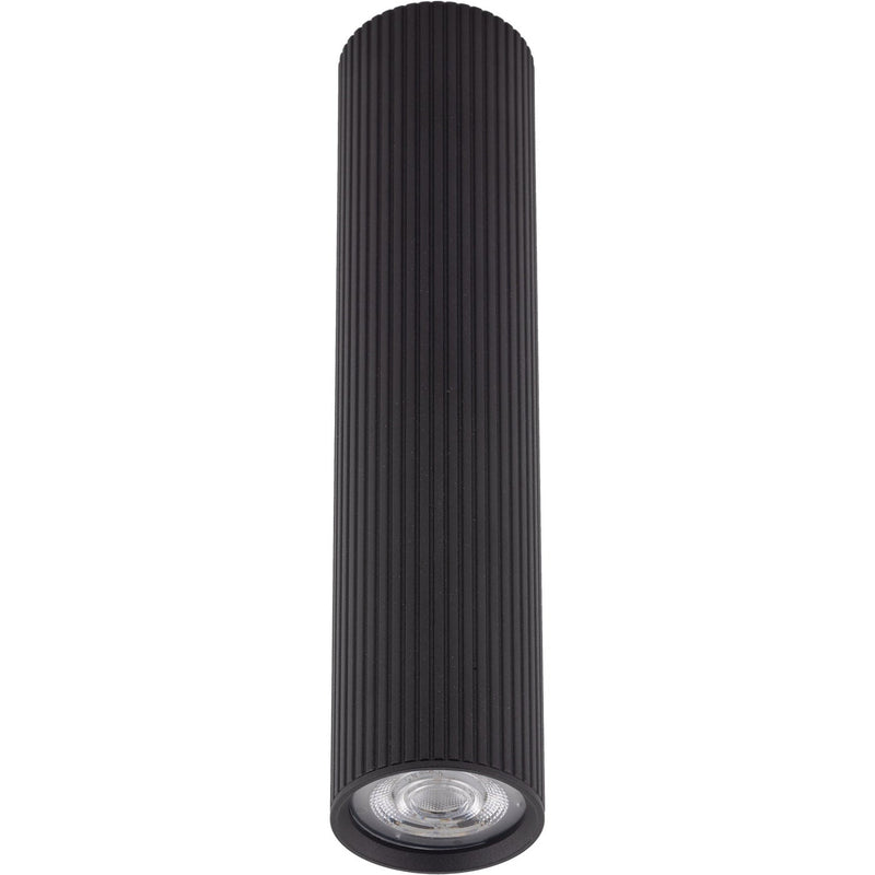 Точкові світильники чорні H-17 cm / H-24 cm GU10 Black Gofre 250840-100005809