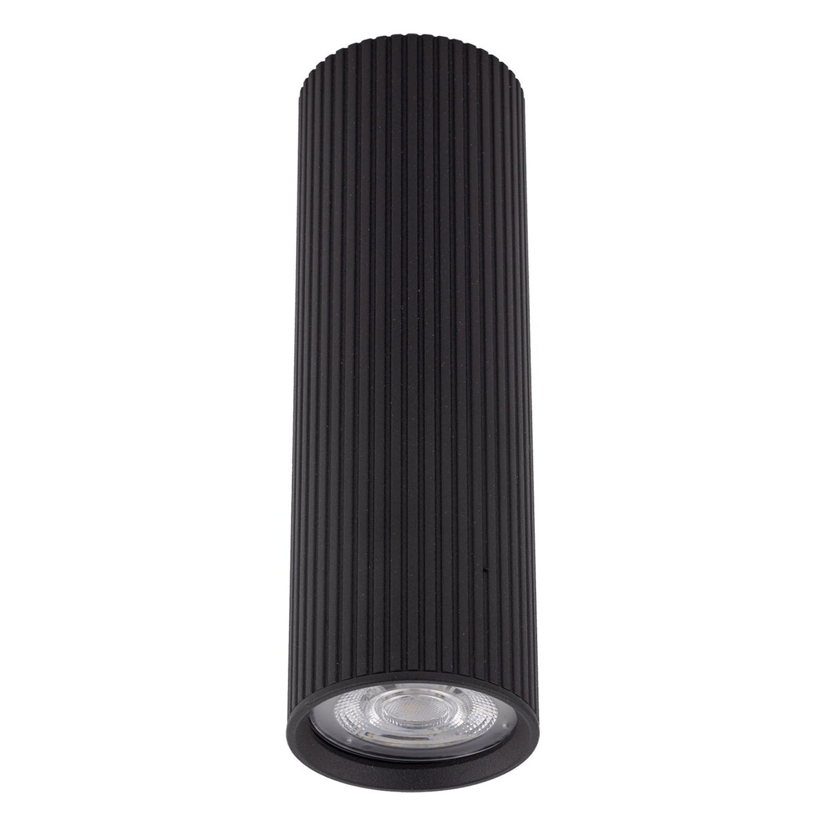 Точкові світильники чорні H-17 cm / H-24 cm GU10 Black Gofre 250840-100005809