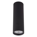 Точкові світильники чорні H-17 cm / H-24 cm GU10 Black Gofre 250840-100005809