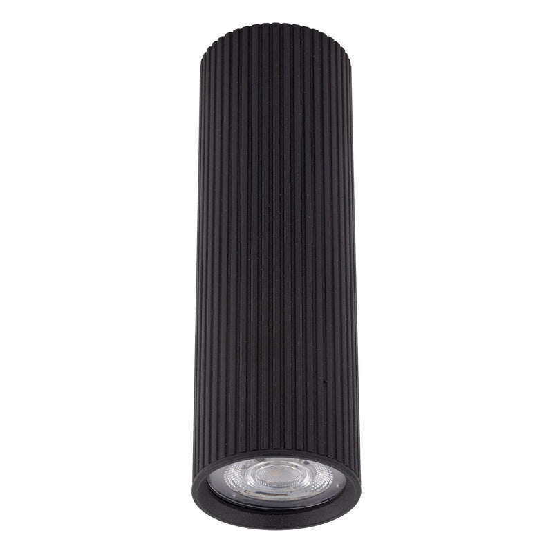 Точкові світильники чорні H-17 cm / H-24 cm GU10 Black Gofre 250840-100005809