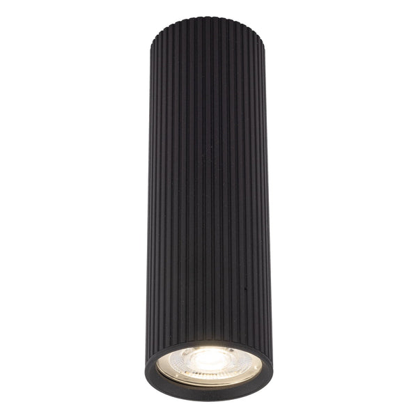 Точкові світильники чорні H-17 cm / H-24 cm GU10 Black Gofre 250840-100005809