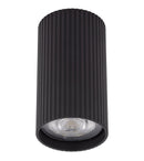 Точковий світильник чорний H-10 cm GU10 Black Gofre 250840-100005808