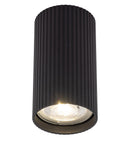 Точковий світильник чорний H-10 cm GU10 Black Gofre 250840-100005808