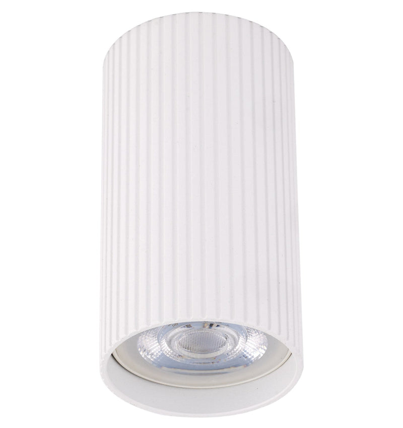 Точковий світильник білий H-10 cm GU10 White Gofre 250940-100006107