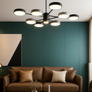 Люстра сіра з чорним D-70 cm Led H-40 cm 62W / 90W Супутник Black+Grey Orbit Lamp 6 ламп та 8 ламп 231058-100002638