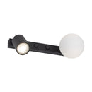 Настінний світильник чорний H-14.5 cm W-35 cm G9+GU10 Black Bollo 250840-100005829