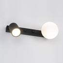 Настінний світильник чорний H-14.5 cm W-35 cm G9+GU10 Black Bollo 250840-100005829
