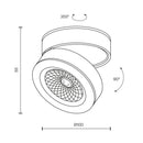 Точкові світильникик білі D-8.5 cm / D-10 cm Led 4000K White Toch 260840-100008712
