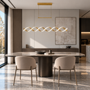 Люстра золота L-120 cm Led 45W 4000K Gold Wave long 260936-100008814