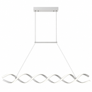 Люстра біла матова L-120 cm Led 45W 4000K White Wave long 260936-100008813