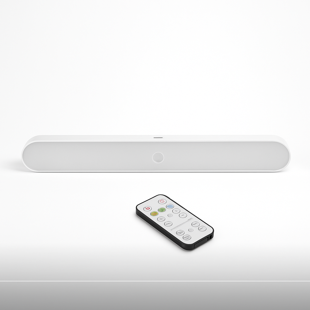 Світильник настінний білий акумуляторний з магнітом та пультом L-30 cm Led White Plain Stick Lamp 251054-100006475