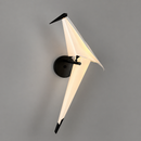 Бра чорне з білим розсіювачем - пташкою H-67 cm Led 4W 3000K Black + White Birds Perch 260418-100007838