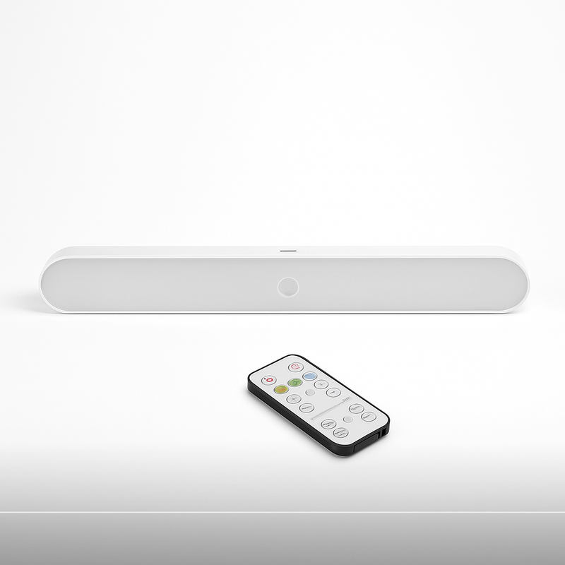 Світильник настінний білий акумуляторний з магнітом та пультом L-30 cm Led White Plain Stick Lamp 251054-100006475