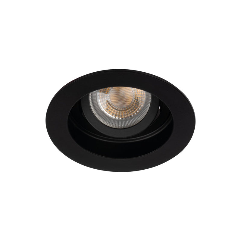Точковий світильник чорний H-4 cm D-10 cm GU10 Black 250932-100002078