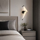 Бра чорне з білим розсіювачем - пташкою H-67 cm Led 4W 3000K Black + White Birds Perch 260418-100007838