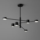 Люстра чорна в стилі мінімалізм L-100 cm Led 30W регульовані промені Супутник Wink на 4 та 6 ламп 211127-100000536