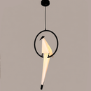 Підвіс Н-65 cm Led 3000К 4W Black + White Birds Perch circle 260418-100007839