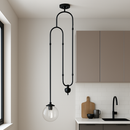 Підвіс FJ Сounterweight Е27 60W Black + Clear 250433-100004401