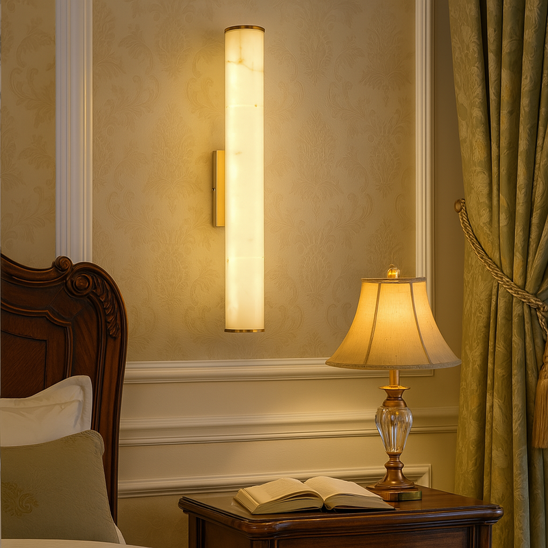 Настінний світильник з імітацією мармуру H-60 cm/ 80 cm Marble imitation round 250818-100005717