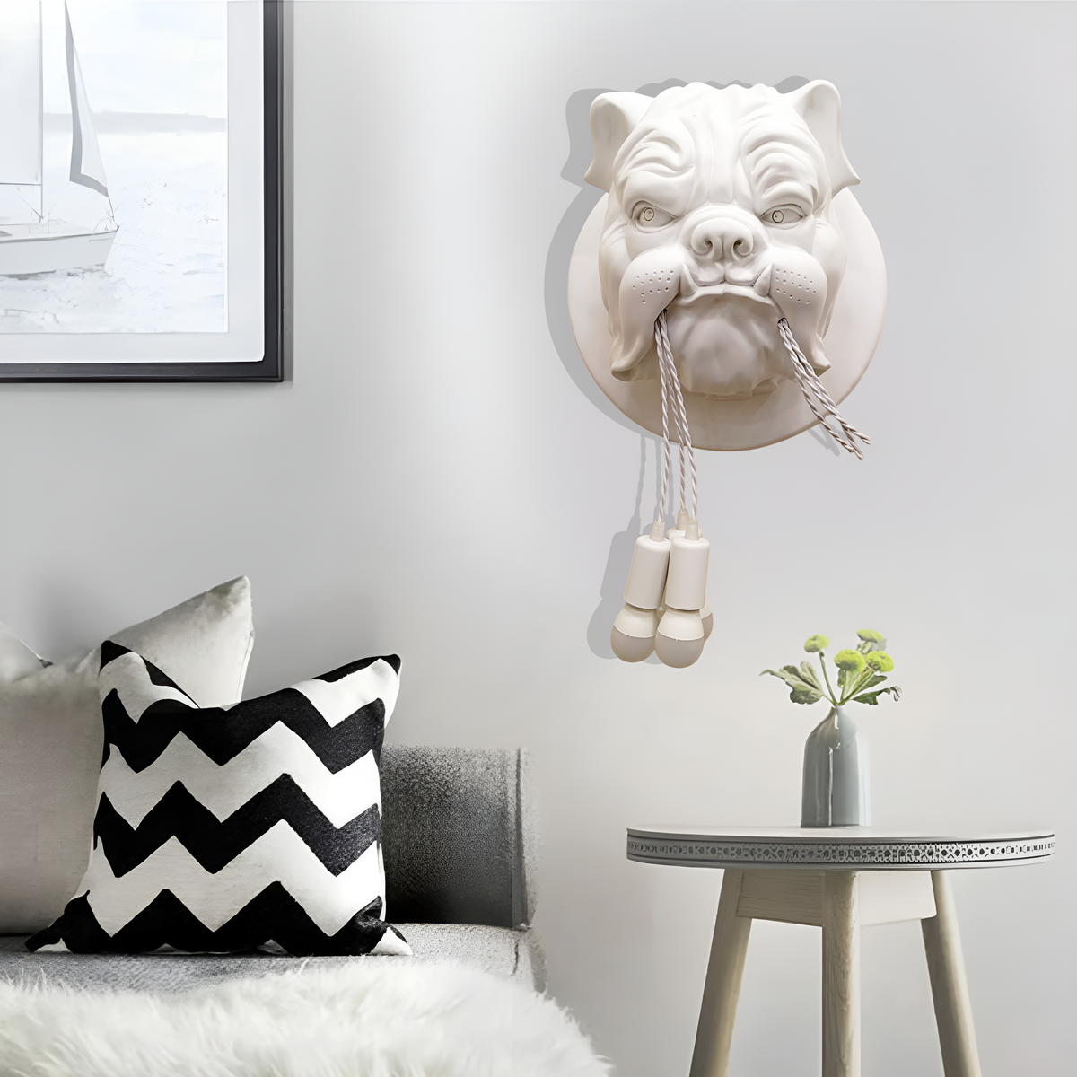 Бра Bulldog lamp D-40 см Black / White 240158-100002987