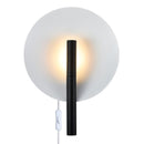 Настінний світильник H-42.3 cm D-31.6 cm G9 Black+White Plate 260809-100008537
