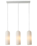 Люстра  біла L-52 cm E27*3 White Gofre 260109-100007170