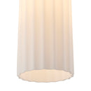 Підвісний світильник білий D-10 cm E27 White Gofre 260109-100007176