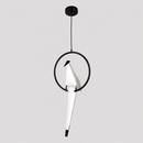 Підвіс Н-65 cm Led 3000К 4W Black + White Birds Perch circle 260418-100007839