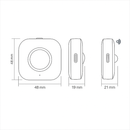 Набір білих світильників акумуляторних з датчиком руху Led L-4,8 cmx3 USB-C White Movis Square Lamp 251054-100006476