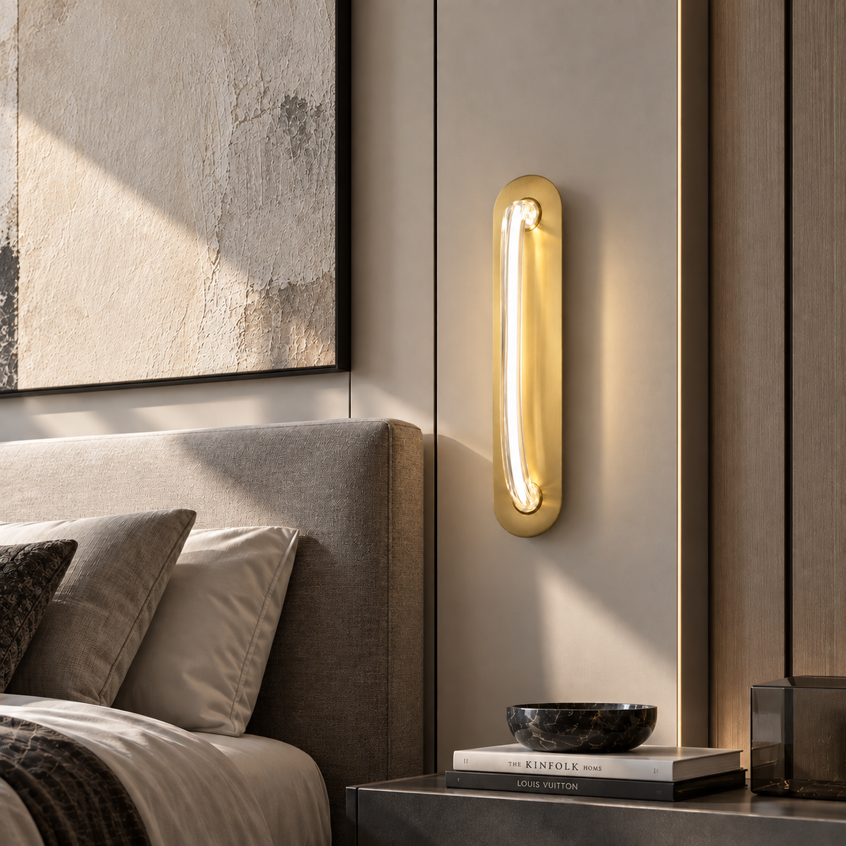 Світильник настінний золотий з розсіювачем-трубкою H-36 cm Led 5W 4000К Gold Flex Tuba 260936-100008831