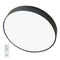 Стельовий світильник чорний з пультом D-30/40/50 cm Led + RGB Black Circle 251048-100006297