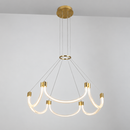 Люстра підвісна мідна D-80 cm Led 30W Copper+White Arcada 260936-100008837