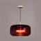 Люстра підвісна з коричневим прозорим плафоном D-33 cm H-20 cm Led Gold Jube Bb 230114-57283