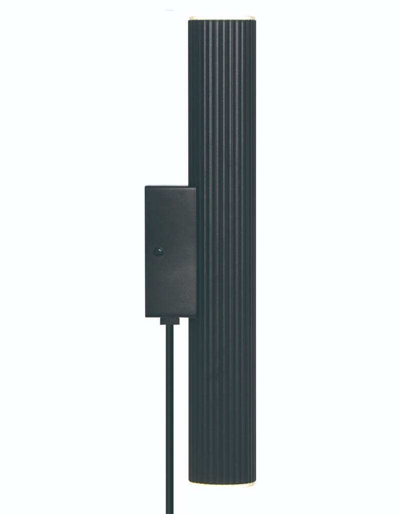 Настінний світильник чорний H-35 cm GU10 Black Gofre 250809-100005810