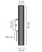 Настінний світильник чорний H-35 cm GU10 Black Gofre 250809-100005810