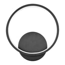 Настінний світильник чорний D-21 cm Led 18W 4000K Black Circle 260840-100008687