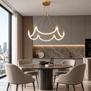 Люстра підвісна мідна D-80 cm Led 30W Copper+White Arcada 260936-100008837