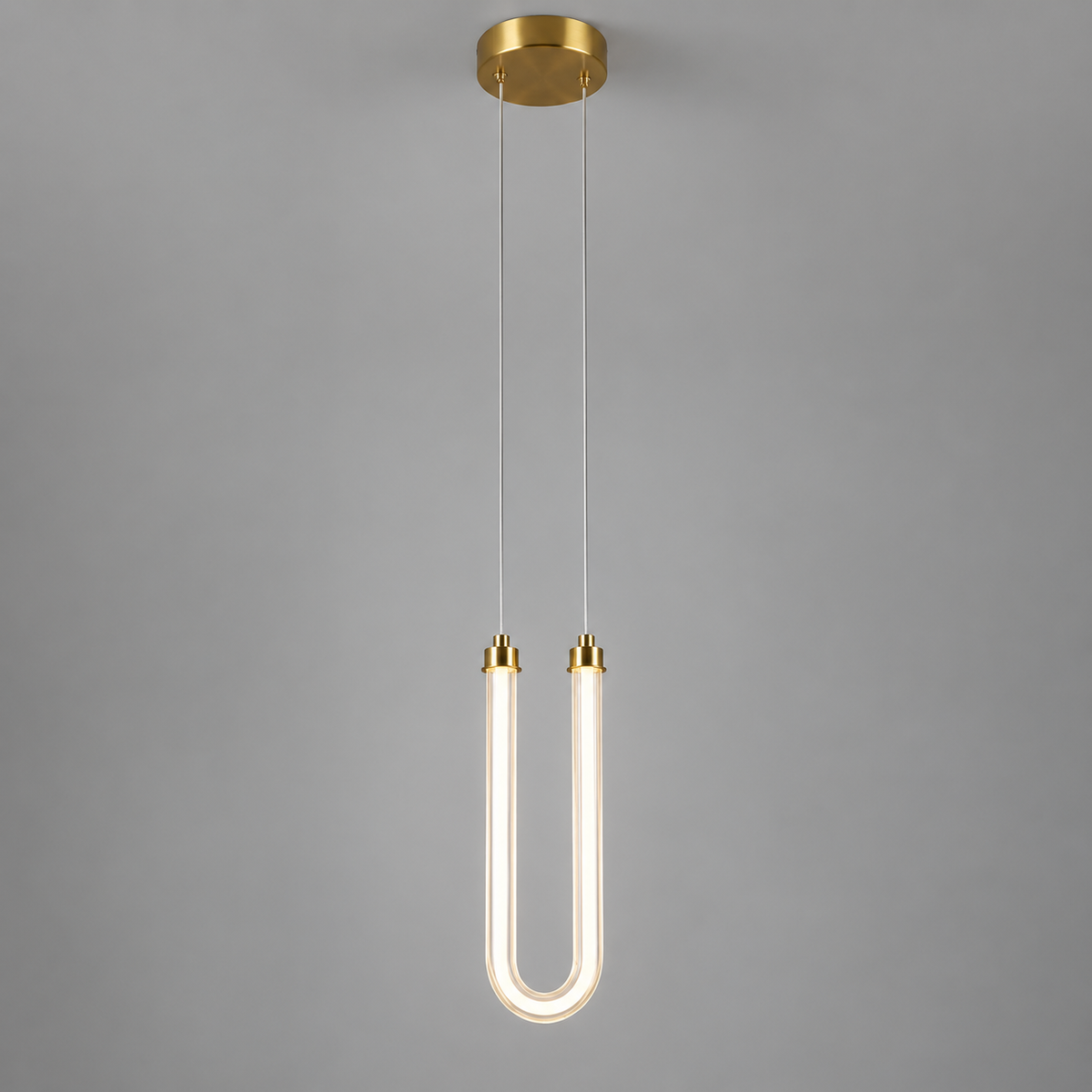 Світильник підвісний золотий H-42 cm Led 7W White Arc 260936-100008832