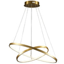 Підвісна люстра золота D-60 cm Led 35W 4000K Gold Rings 251240-100006882