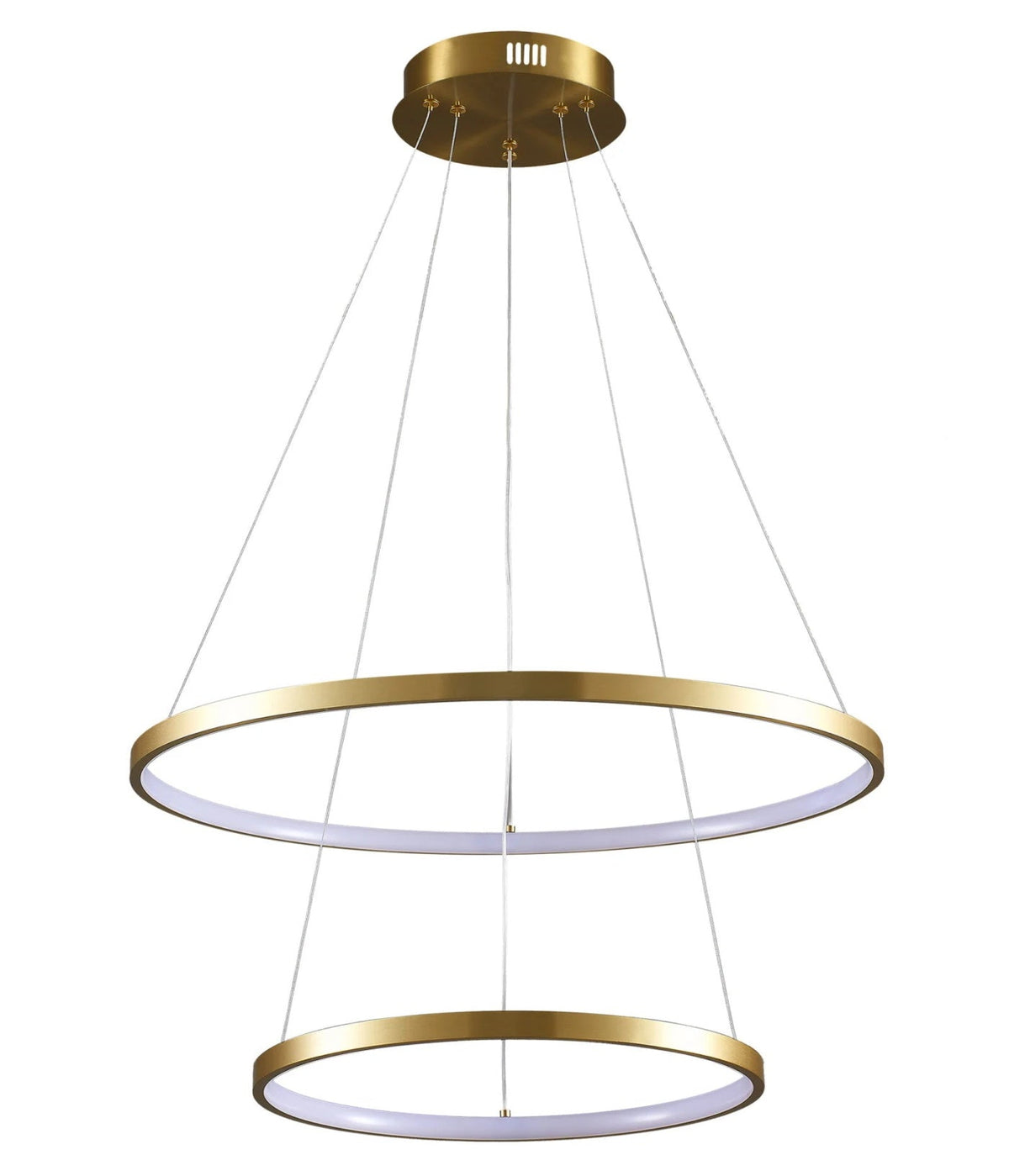 Підвісна люстра золота D-60 cm Led 35W 4000K Gold Rings 251240-100006882