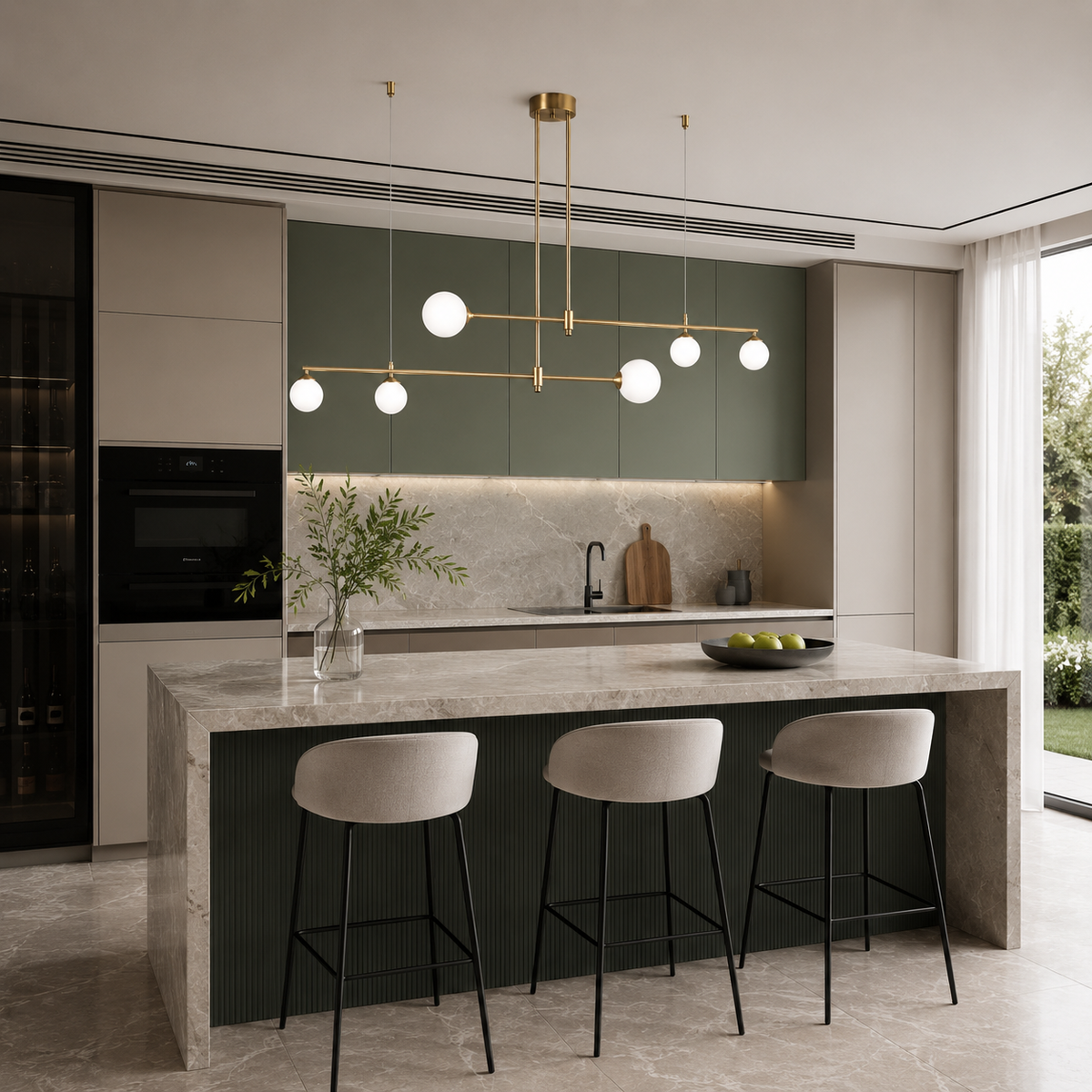 Люстра Modo Gold 2 L-135 см 4000К Gold + White 240118-100003012