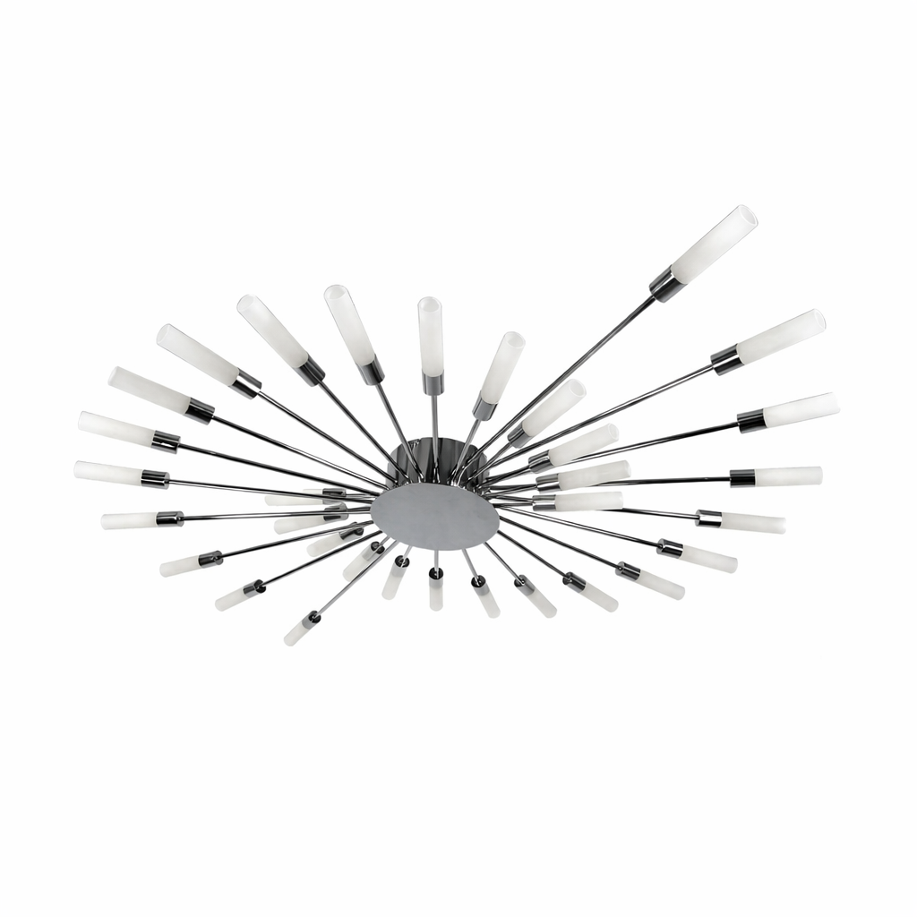 Люстри срібні стельові L-90 cm / L-110 cm / L-128 cm G4 Chrome Fun 260118-100007192