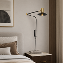 Світильник настінний чорний з золотим та поворотним плафоном H-60 cm W-16 cm E27 Black + Gold Omnius 260866-100008594