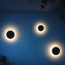 Світильник чорний круглий фасадний світлодіодний Led 12W / 18W Black Vido Circle 251154-100006501