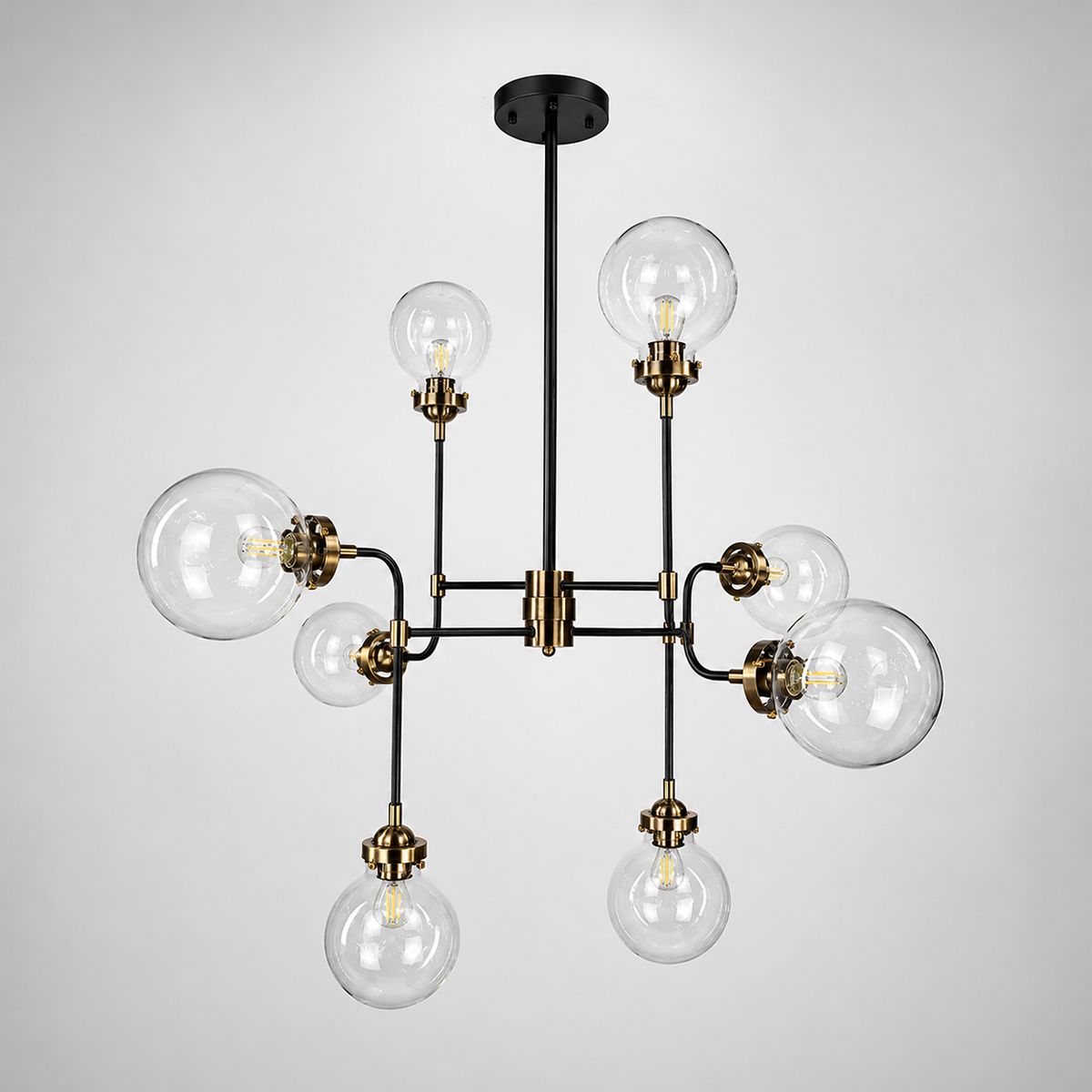 Люстра Riano L-85 см Black + Gold 231118-100002825