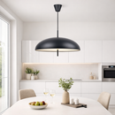 Люстра підвісна чорна з плафоном куполом D-49,5 cm E27x2 Black Dome lamp 25129-100006891