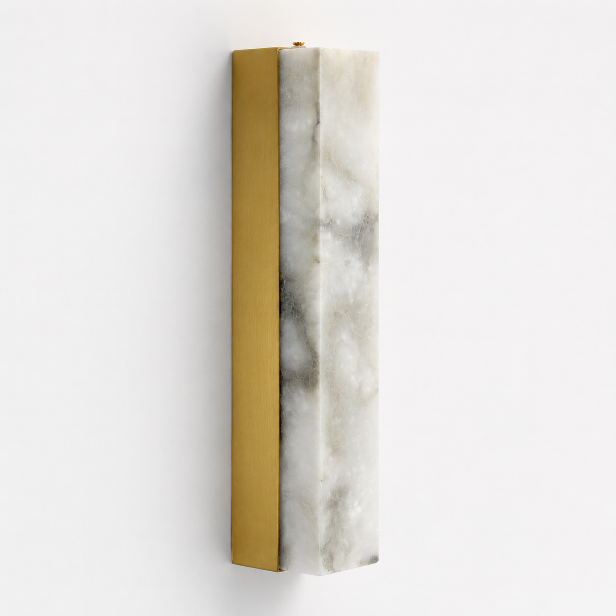 Світильник настінний золотий з мармуровим плафоном H-30 cm W-5 cm Led 12W Gold + White Marble Glow 260866-100008596